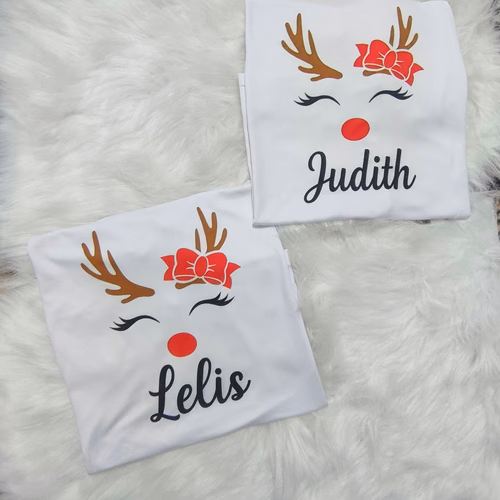 Camisetas Navideñas Familiares Renos Vista 3